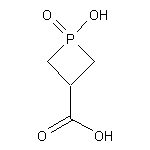 1-hydroxy-1-oxo-1$l^{5}-phosphetane-3-carboxylic acid