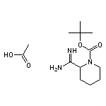 acetic acid tert-butyl 2-carbamimidoylpiperidine-1-carboxylate