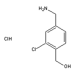 [4-(aminomethyl)-2-chlorophenyl]methanol hydrochloride