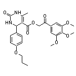 2-oxo-2-(3,4,5-trimethoxyphenyl)ethyl 6-methyl-2-oxo-4-(4-propoxyphenyl)-1,2,3,4-tetrahydropyrimidine-5-carboxylate