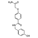 4-(carbamoylmethoxy)-N-[(4-hydroxyphenyl)methyl]benzamide