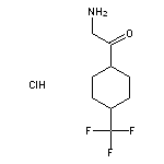 2-amino-1-[4-(trifluoromethyl)cyclohexyl]ethan-1-one hydrochloride