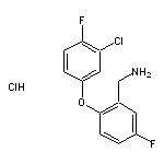 [2-(3-Chloro-4-fluorophenoxy)-5-fluorophenyl]methanamine Hydrochloride