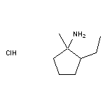 2-ethyl-1-methylcyclopentan-1-amine hydrochloride