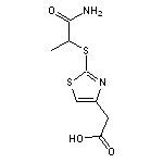 2-{2-[(1-carbamoylethyl)sulfanyl]-1,3-thiazol-4-yl}acetic acid