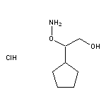 2-(aminooxy)-2-cyclopentylethan-1-ol hydrochloride