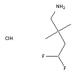 4,4-difluoro-2,2-dimethylbutan-1-amine hydrochloride