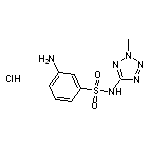 3-amino-N-(2-methyl-2H-1,2,3,4-tetrazol-5-yl)benzene-1-sulfonamide hydrochloride