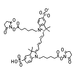 1-[6-[(2,5-Dioxo-1-pyrrolidinyl)oxy]-6-oxohexyl]-2-[5-[1-[6-[(2,5-dioxo-1-pyrrolidinyl)oxy]-6-oxohexyl]-3,3-dimethyl-5-sulfoindolin-2-ylidene]-1,3-pentadien-1-yl]-3,3-dimethyl-3H-indol-1-ium-5-sulfonate