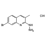 7-Bromo-2-hydrazino-3-methylquinoline hydrochloride