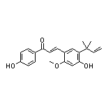 (E)-3-[4-Hydroxy-2-methoxy-5-(2-methylbut-3-en-2-yl)phenyl]-1-(4-hydroxyphenyl)prop-2-en-1-one