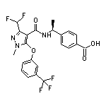 (S)-4-[1-[3-(Difluoromethyl)-1-methyl-5-[3-(trifluoromethyl)phenoxy]-1H-pyrazole-4-carboxamido]ethyl]benzoic Acid