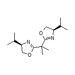 (4R,4’R)-2,2’-(Propane-2,2-diyl)bis(4-isopropyl-4,5-dihydrooxazole)