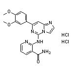 2-[[7-(3,4-Dimethoxyphenyl)imidazo[1,2-c]pyrimidin-5-yl]amino]nicotinamide Dihydrochloride