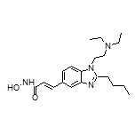 (E)-3-[2-Butyl-1-[2-(diethylamino)ethyl]-5-benzimidazolyl]-N-hydroxyacrylamide