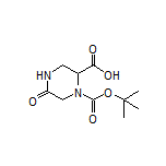 1-Boc-5-oxopiperazine-2-carboxylic Acid