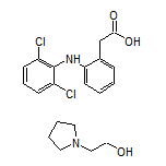 2-(Pyrrolidin-1-yl)ethanol compound with 2-[2-[(2,6-Dichlorophenyl)amino]phenyl]acetic Acid