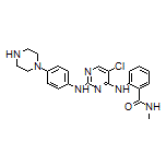 2-[[5-Chloro-2-[[4-(1-piperazinyl)phenyl]amino]-4-pyrimidinyl]amino]-N-methylbenzamide