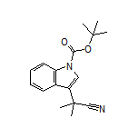 1-Boc-3-(2-cyano-2-propyl)indole