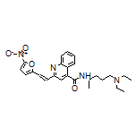 N-[5-(Diethylamino)-2-pentyl]-2-[2-(5-nitro-2-furyl)vinyl]quinoline-4-carboxamide