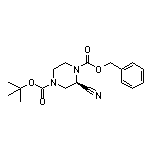 (R)-1-Cbz-4-Boc-piperazine-2-carbonitrile