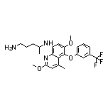 N4-[2,6-Dimethoxy-4-methyl-5-[3-(trifluoromethyl)phenoxy]-8-quinolyl]-1,4-pentanediamine