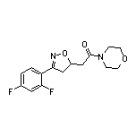 2-[3-(2,4-Difluorophenyl)-4,5-dihydro-5-isoxazolyl]-1-morpholinoethanone