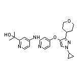 2-[4-[[4-[[1-Cyclopropyl-3-(4-tetrahydropyranyl)-4-pyrazolyl]oxy]-2-pyridinyl]amino]-2-pyridinyl]-2-propanol