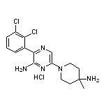 6-(4-Amino-4-methyl-1-piperidinyl)-3-(2,3-dichlorophenyl)-2-pyrazinamine Hydrochloride