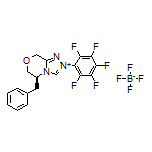 (S)-5-Benzyl-2-(perfluorophenyl)-6,8-dihydro-5H-[1,2,4]triazolo[3,4-c][1,4]oxazin-2-ium Tetrafluoroborate