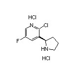 (R)-2-Chloro-5-fluoro-3-(2-pyrrolidinyl)pyridine Dihydrochloride