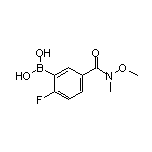 2-Fluoro-5-[methoxy(methyl)carbamoyl]phenylboronic Acid