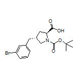 (2S,4R)-1-Boc-4-(3-bromobenzyl)pyrrolidine-2-carboxylic Acid