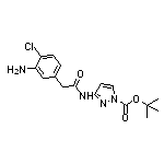 N-(1-Boc-3-pyrazolyl)-2-(3-amino-4-chlorophenyl)acetamide