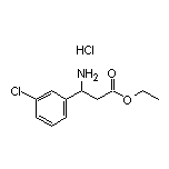 Ethyl 3-Amino-3-(3-chlorophenyl)propanoate Hydrochloride