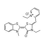 1-Ethyl-2-[(Z)-[(Z)-3-ethyl-5-[3-methylbenzo[d]thiazol-2(3H)-ylidene]-4-oxothiazolidin-2-ylidene]methyl]-1-pyridinium Chloride