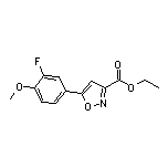 Ethyl 5-(3-Fluoro-4-methoxyphenyl)isoxazole-3-carboxylate