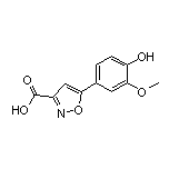 5-(4-Hydroxy-3-methoxyphenyl)isoxazole-3-carboxylic Acid