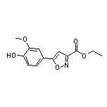 Ethyl 5-(4-Hydroxy-3-methoxyphenyl)isoxazole-3-carboxylate