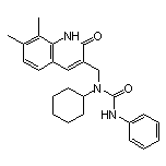 1-Cyclohexyl-1-[(7,8-dimethyl-2-oxo-1,2-dihydroquinolin-3-yl)methyl]-3-phenylurea