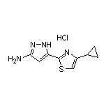 3-Amino-5-(4-cyclopropyl-2-thiazolyl)pyrazole Hydrochloride