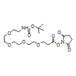 Boc-NH-PEG4-NHS Ester