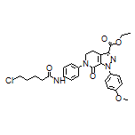 Ethyl 6-[4-(5-Chloropentanamido)phenyl]-1-(4-methoxyphenyl)-7-oxo-4,5,6,7-tetrahydro-1H-pyrazolo[3,4-c]pyridine-3-carboxylate