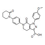 1-(4-Methoxyphenyl)-7-oxo-6-[4-(2-oxo-1-piperidyl)phenyl]-4,5,6,7-tetrahydro-1H-pyrazolo[3,4-c]pyridine-3-carboxylic Acid