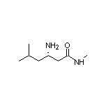 (S)-3-Amino-N,5-dimethylhexanamide