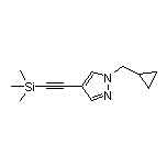 1-(Cyclopropylmethyl)-4-[(trimethylsilyl)ethynyl]pyrazole