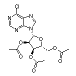 (2R,3R,4R,5R)-2-(Acetoxymethyl)-5-(6-chloro-9H-purin-9-yl)tetrahydrofuran-3,4-diyl Diacetate