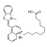 (E)-1-(10-Carboxydecyl)-4-[(3-methylbenzo[d]thiazol-2(3H)-ylidene)methyl]quinolin-1-ium Bromide