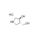 (3S,4S)-4-(Hydroxymethyl)pyrrolidin-3-ol Hydrochloride