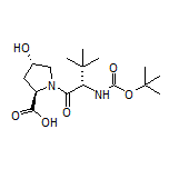 (2R,4S)-1-[(S)-2-(Boc-amino)-3,3-dimethylbutanoyl]-4-hydroxypyrrolidine-2-carboxylic Acid